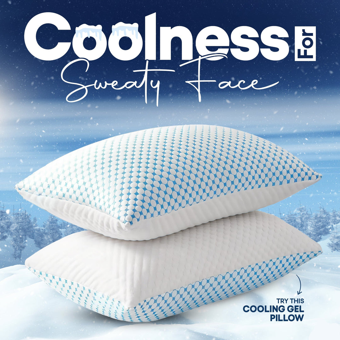 Breeza | Cooling Gel Memory Foam Pillow for Hot Sleepers and Back Support