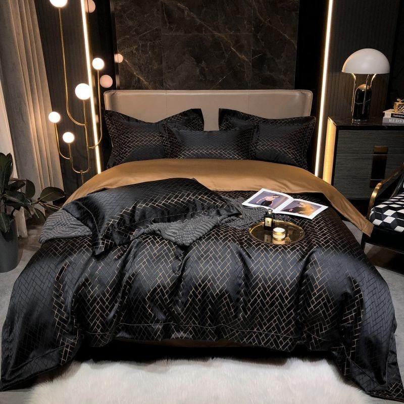 Geo Black Bedding Set