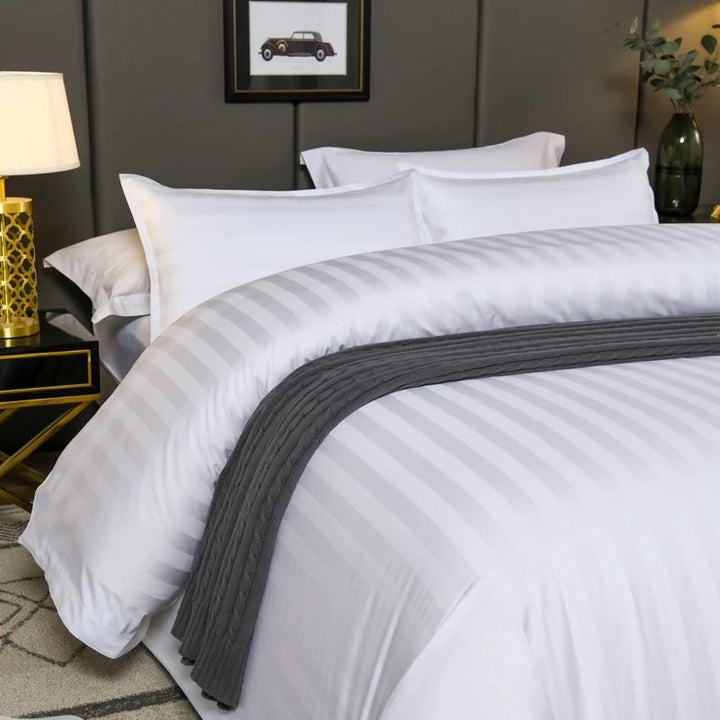 Stripe Hotel Bedding Set