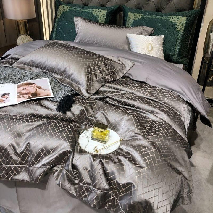 Geo Grey Bedding Set