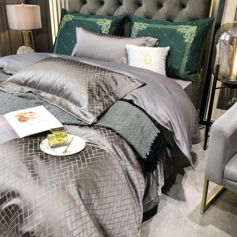 Geo Grey Beddengoedset 