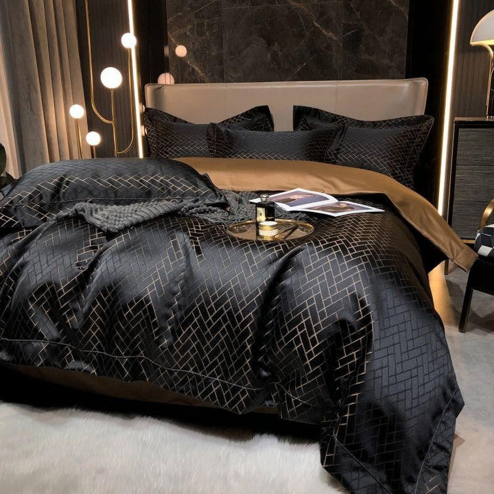 Geo Black Bedding Set