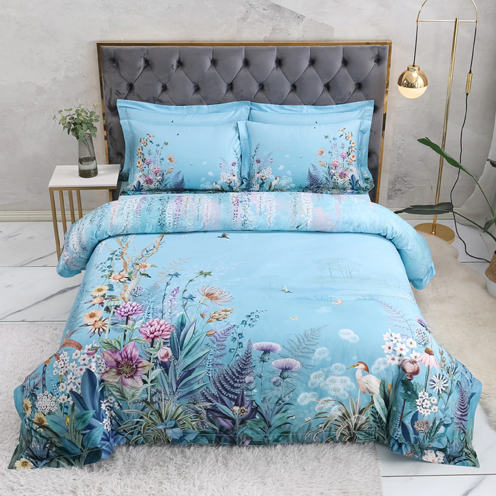 Sky Blue Bedding Set