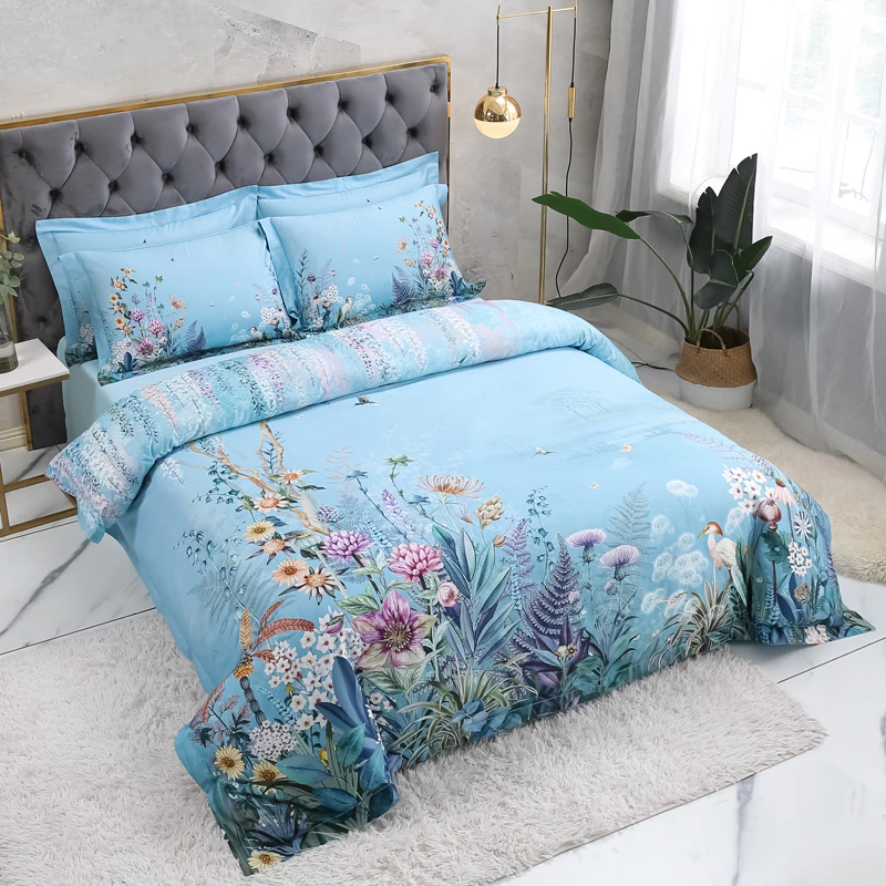 Sky Blue Bedding Set