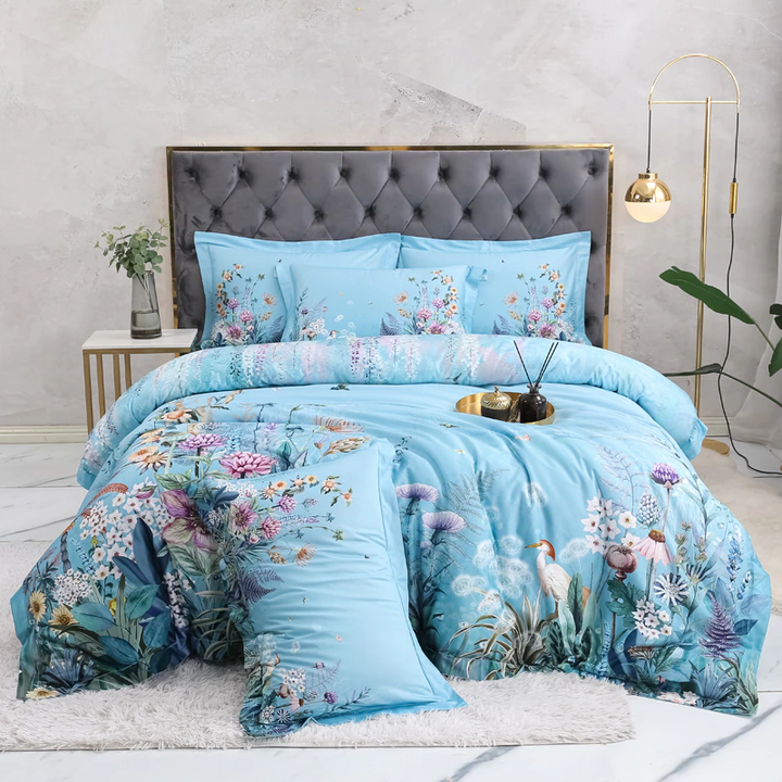 Sky Blue Bedding Set