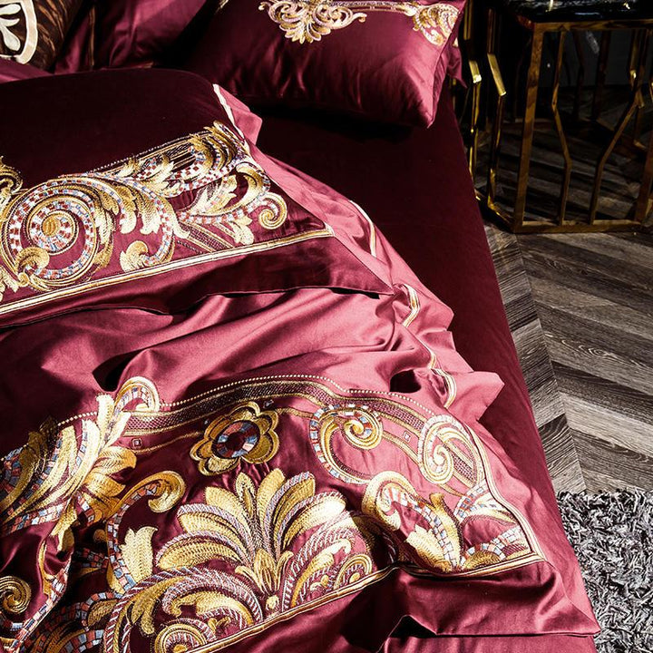 Burgundy Bedding Set