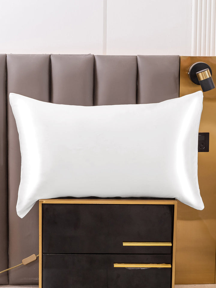 White 2 Piece Pure Silk Pillowcase