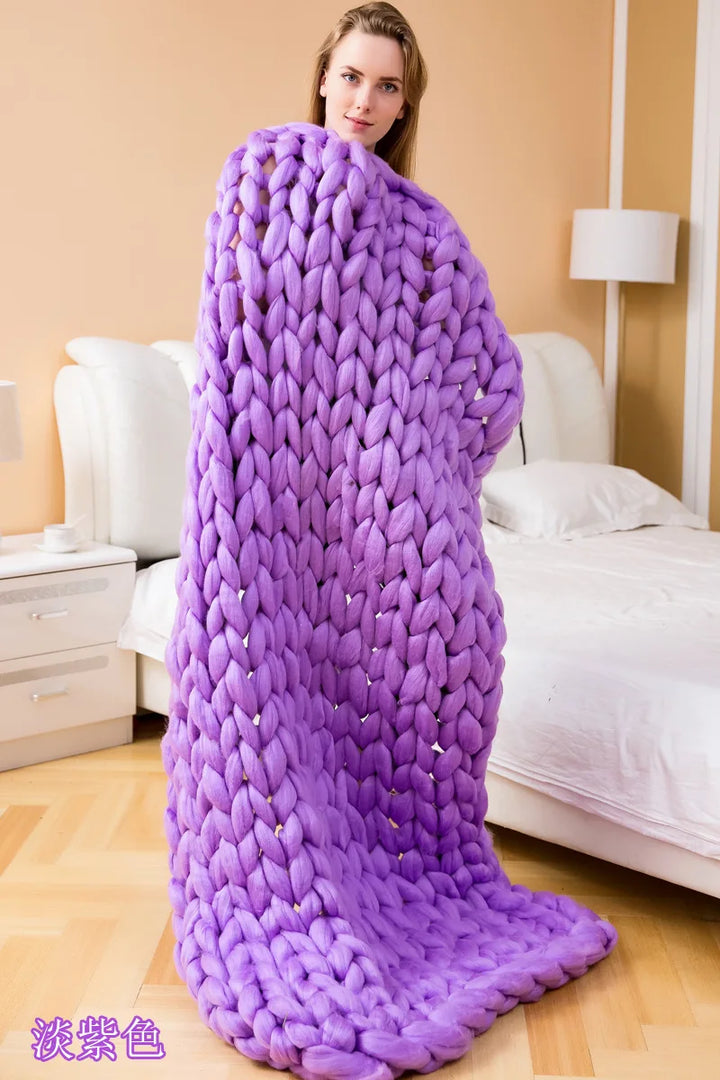 HugMe | Chenille Chunky Knit Blanket