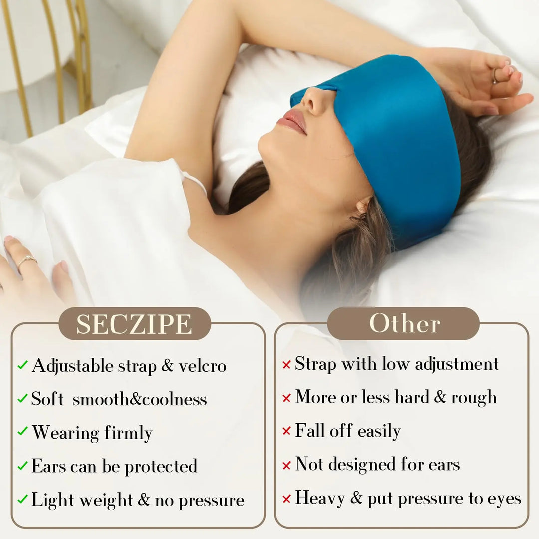 DreamSilk | 100% Mulberry Silk Sleep Mask – Travel & Nap Essential