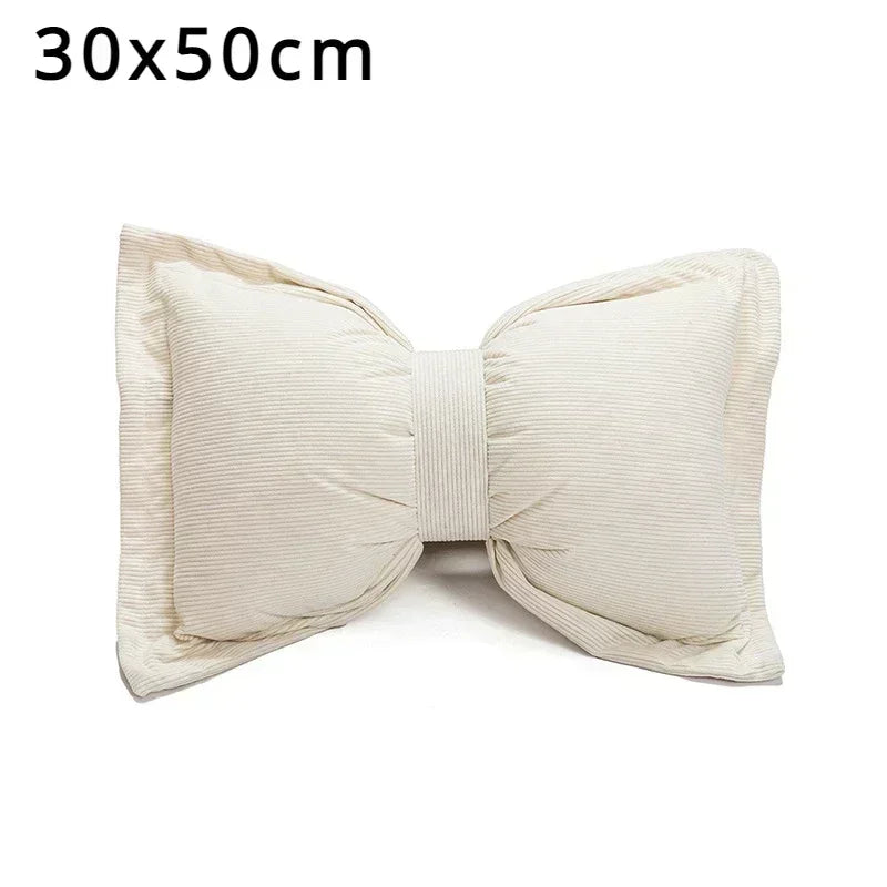 BowBelle | Charming Bow Pillow Decorative Cushion with Pompoms