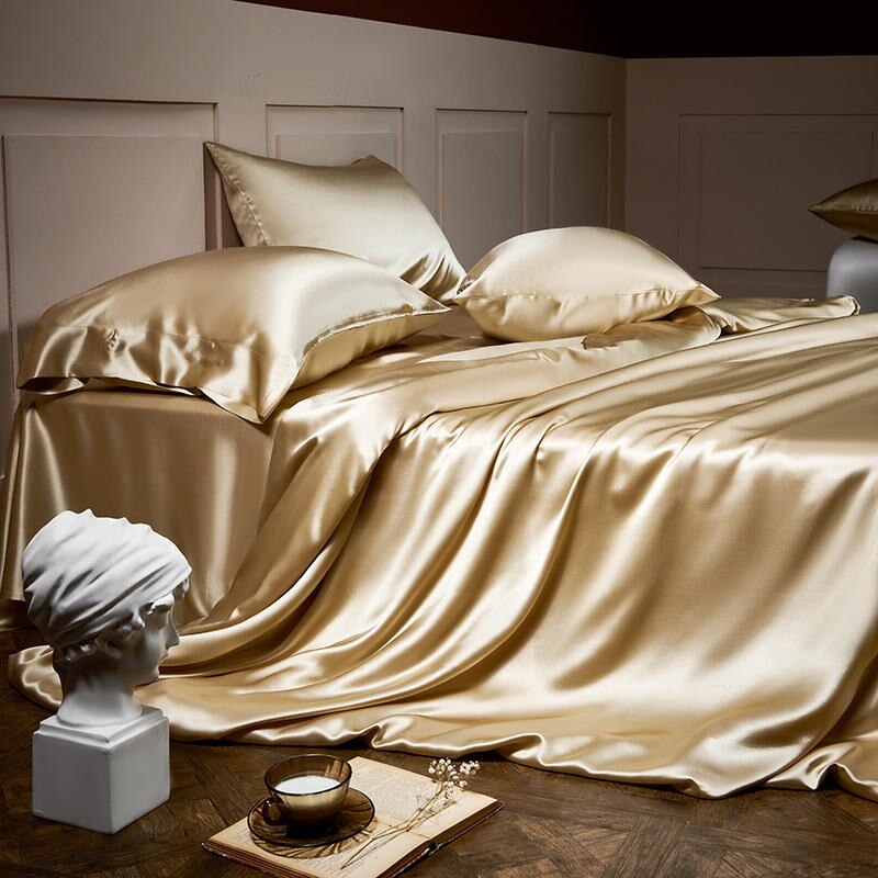 Gold Silk Bedding Set