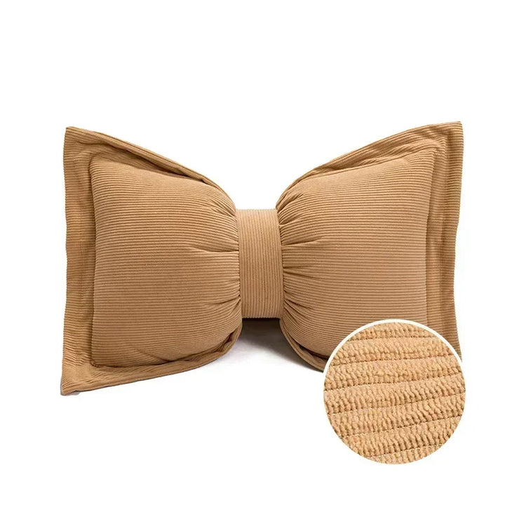 BowBelle | Charming Bow Pillow Decorative Cushion with Pompoms