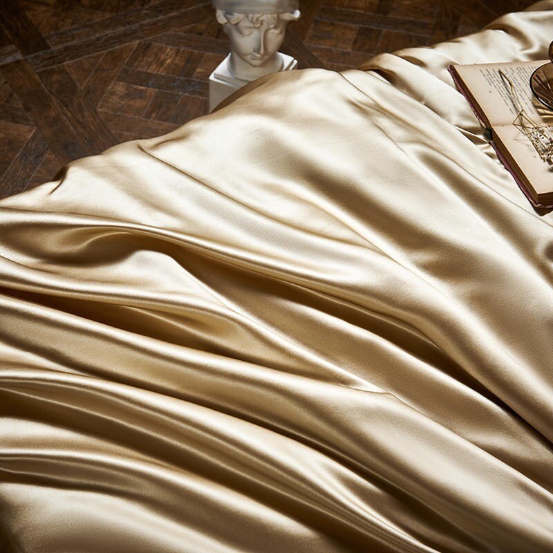 Gold Silk Bedding Set