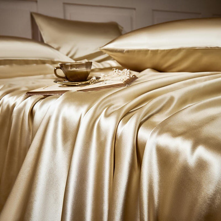 Gold Silk Bedding Set