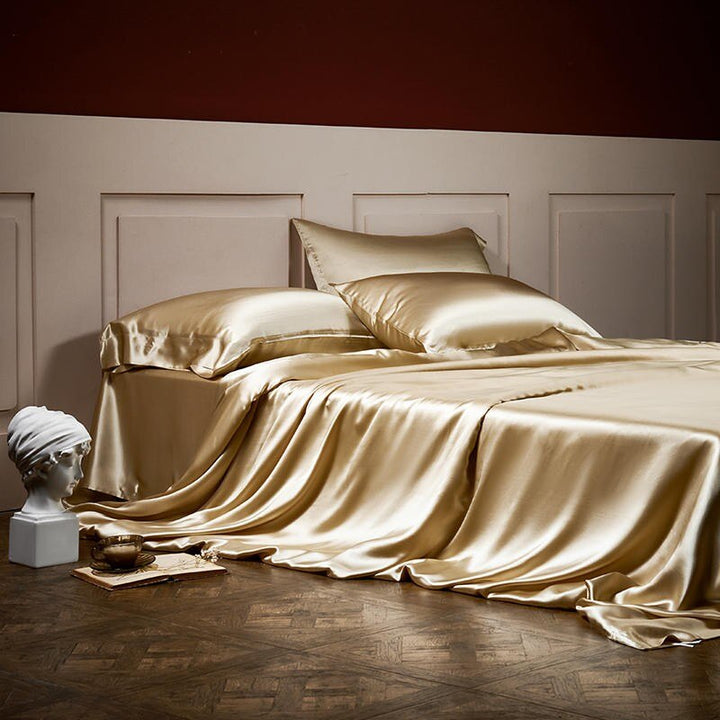 Gold Silk Bedding Set