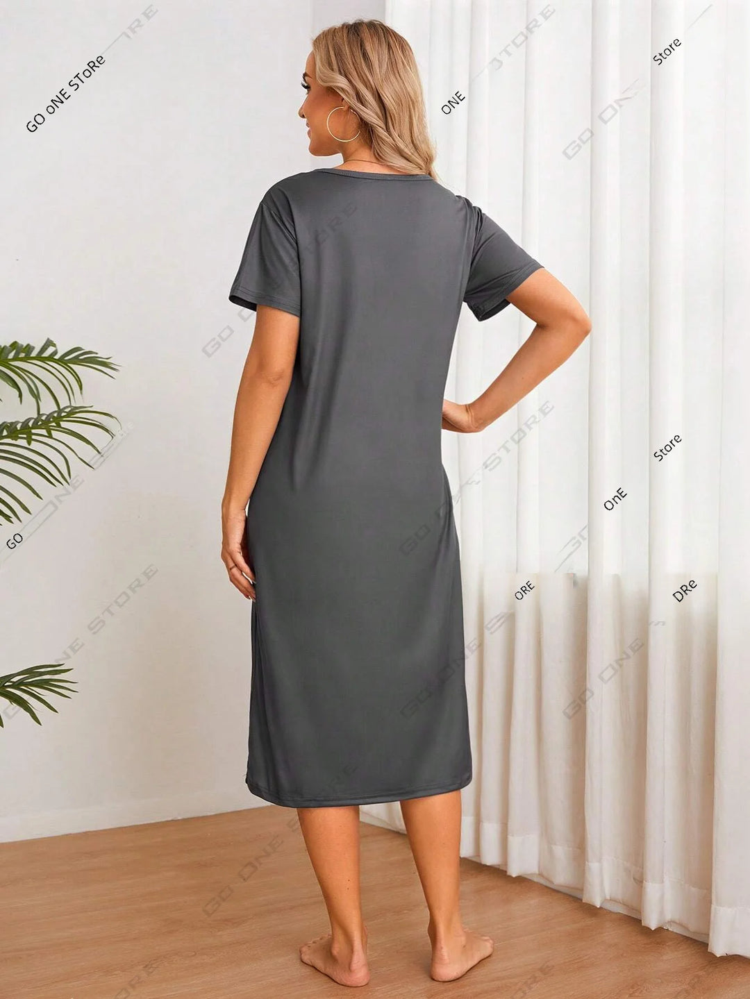 Elyssia | Elegant Knee-Length Nightgown