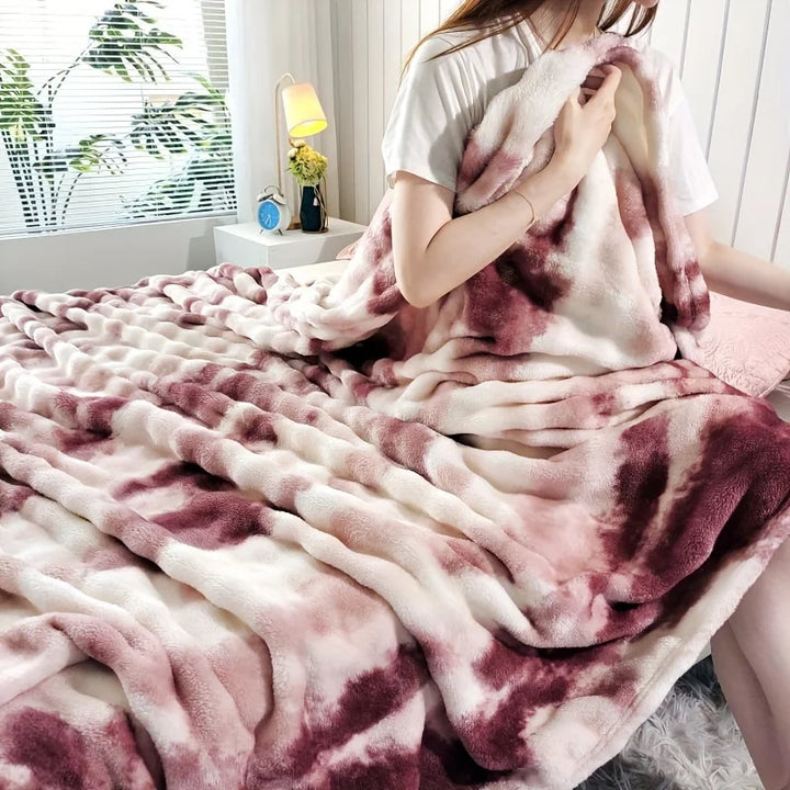 CloudLuxe | Cozy Multipurpose Gradient Fleece Throw Blanket