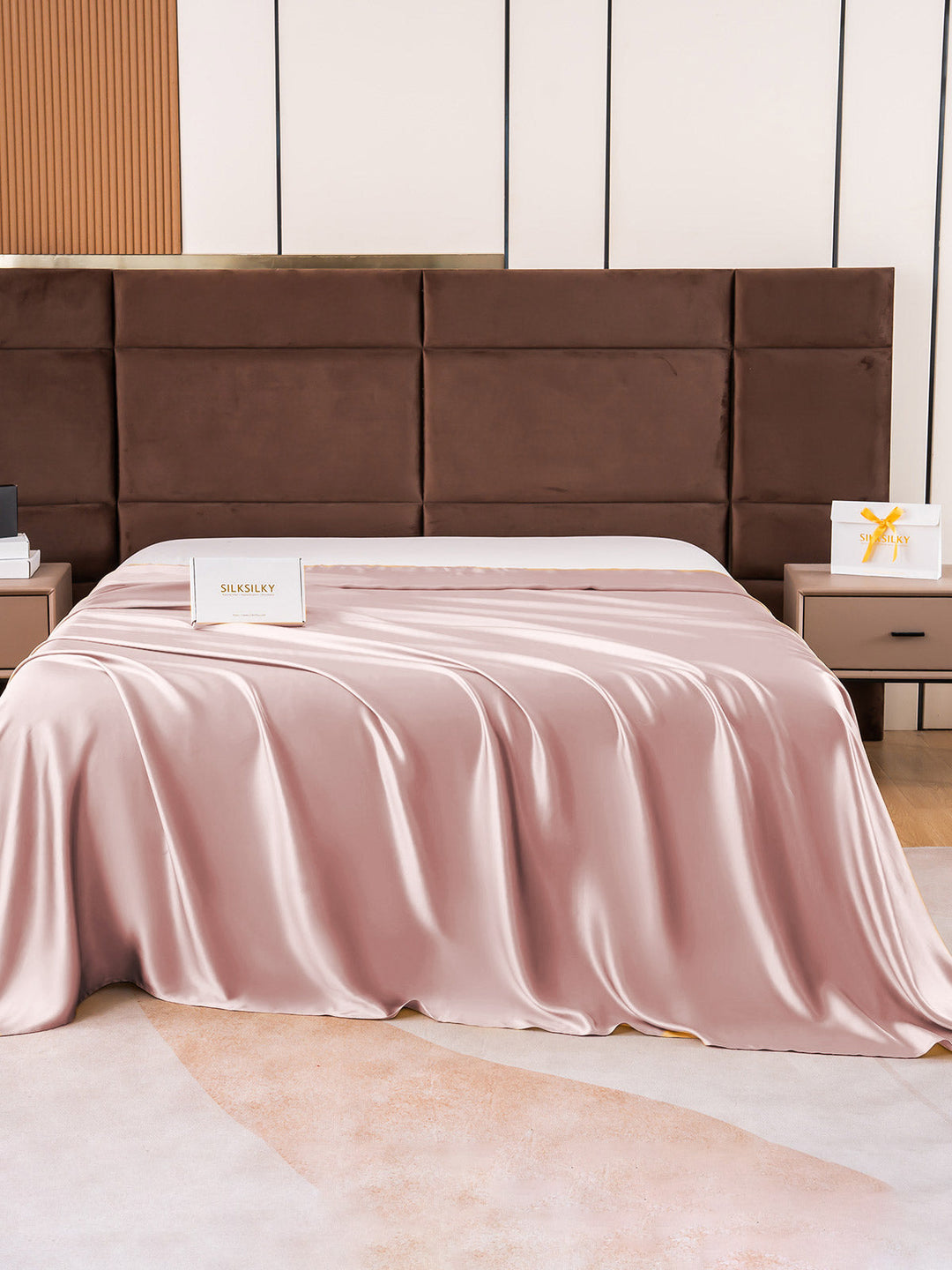 SilkenCloud | 100% Mulberry Silk Seamless Flat Sheet