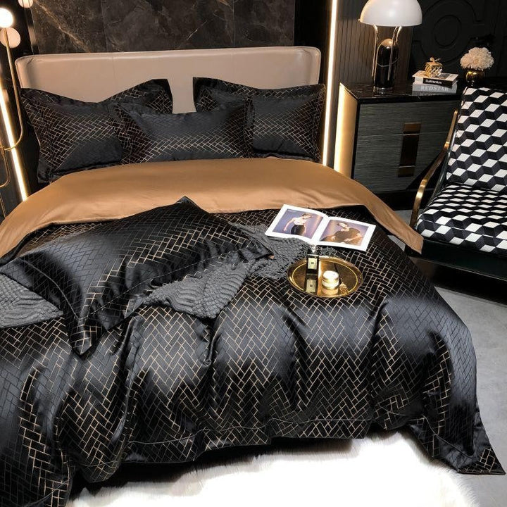 Geo Black Bedding Set