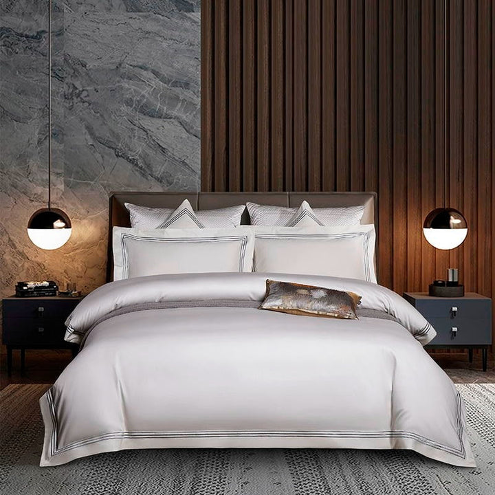 Light Silver  Bedding Set