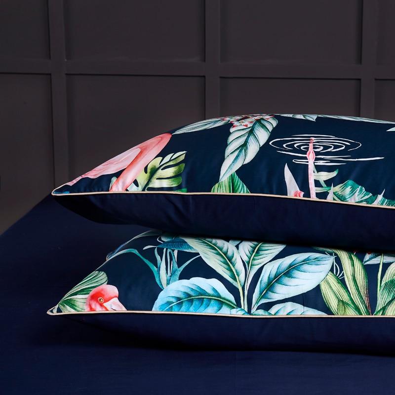 Flamingo Blauw Beddengoedset