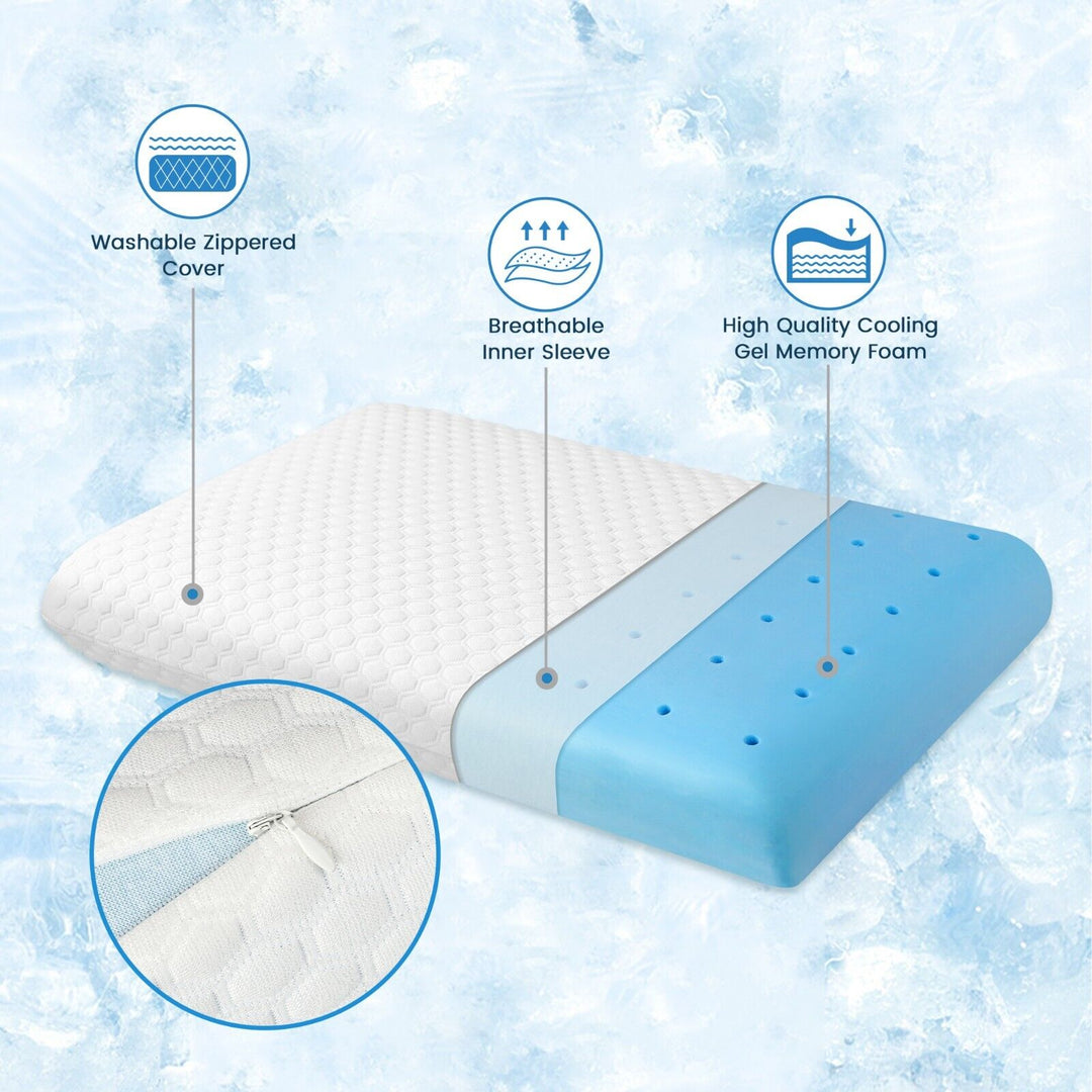 AirLuxe | Gel Memory Foam Pillow with Airflow Technology